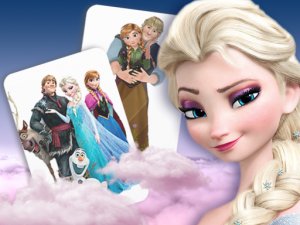Frozen Card Match Puzzle Game - Memory Puzzle