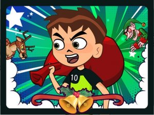 Ben 10 Christmas Run Online Arcade Game