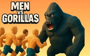Men Vs Gorilla: 3D Strategy Combat