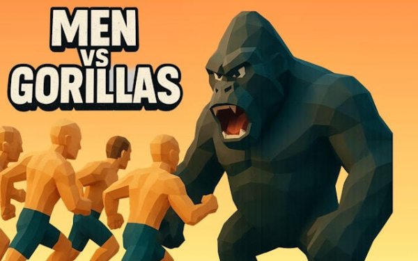 Men Vs Gorilla: 3D Strategy Combat
