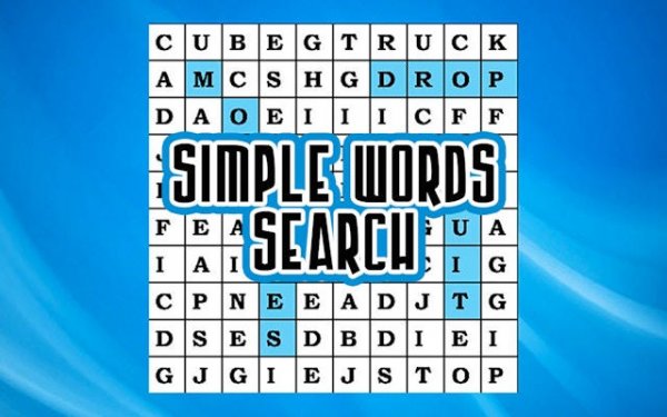 Simple Words Search Puzzle Game Online